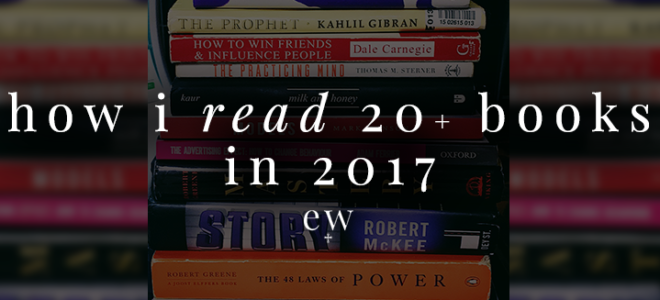 How I Read 20 Books in 2017
